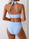 Striped Halter Bikini