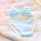 Lace-up Strap Bikini Set