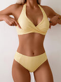 Striped Halter Bikini