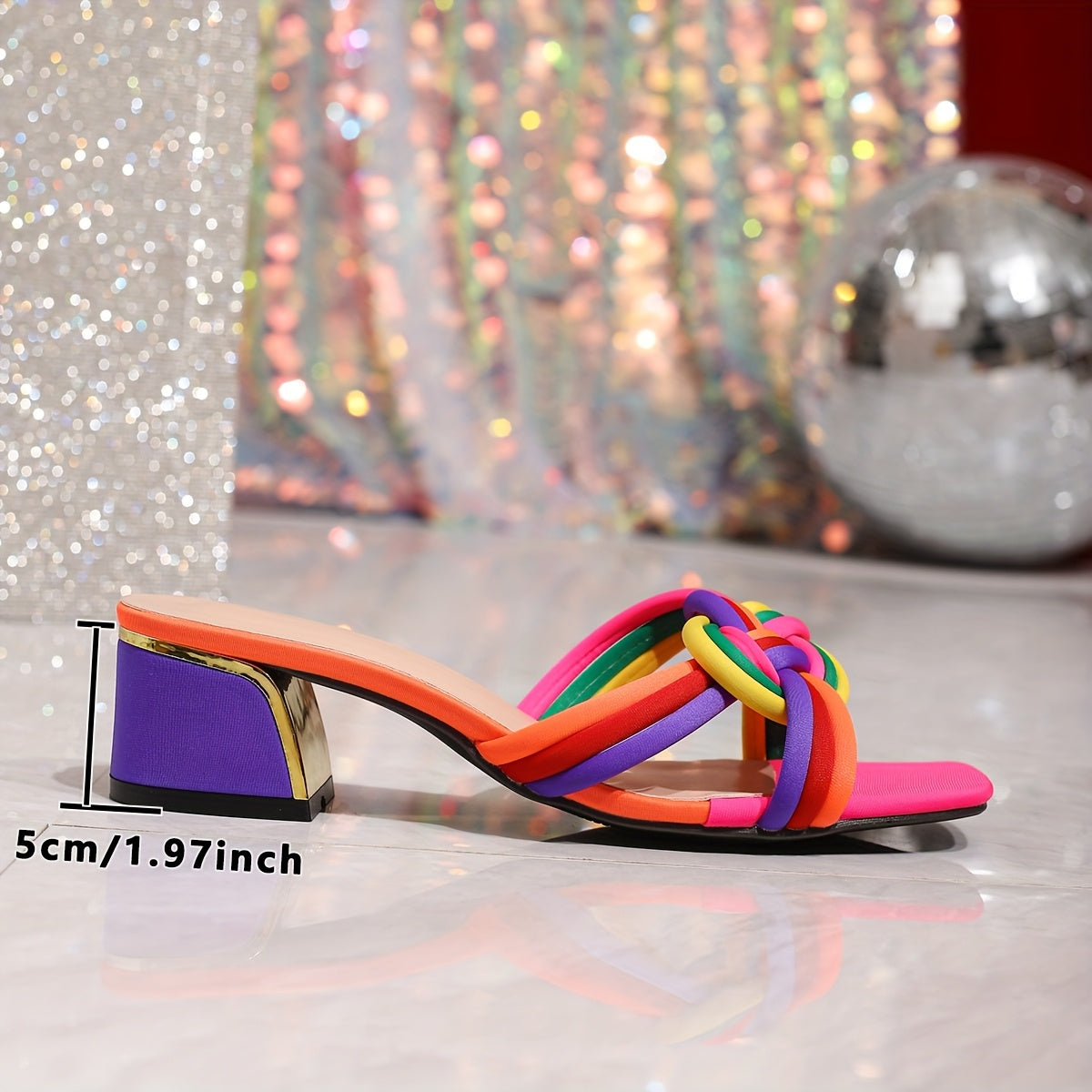 Amelie Woven Block Heel