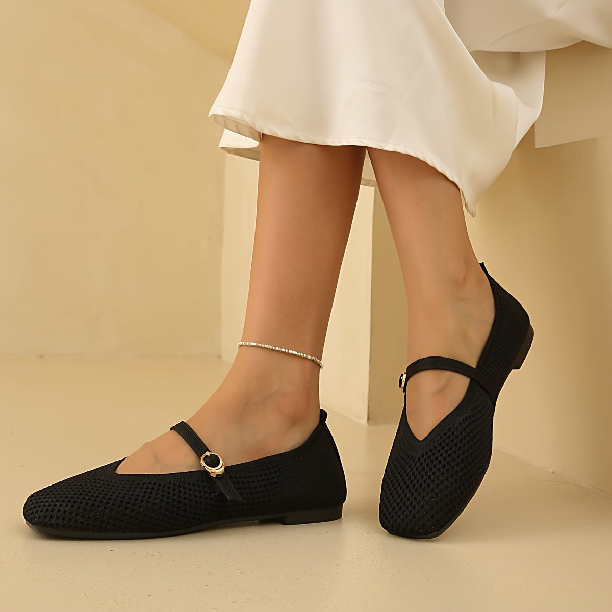 Celeste Shimmer Ballet Flats