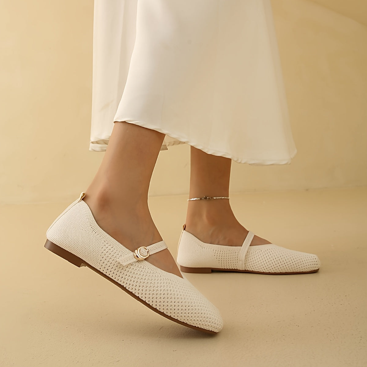 Celeste Shimmer Ballet Flats