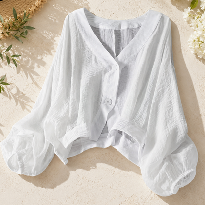 Elara Airy Batwing Blouse