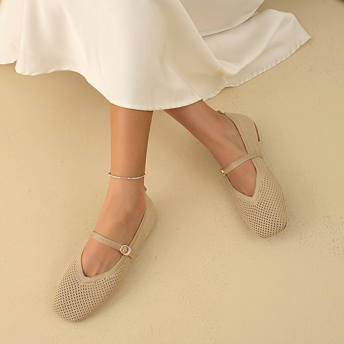 Celeste Shimmer Ballet Flats