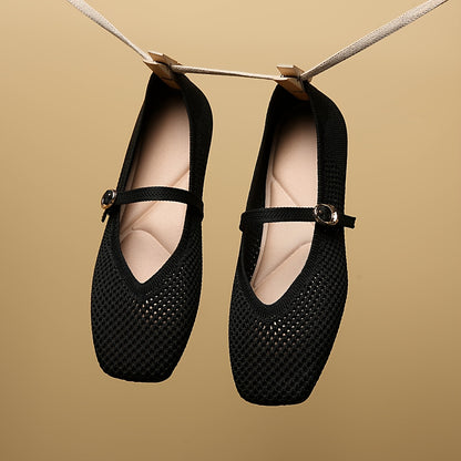 Celeste Shimmer Ballet Flats