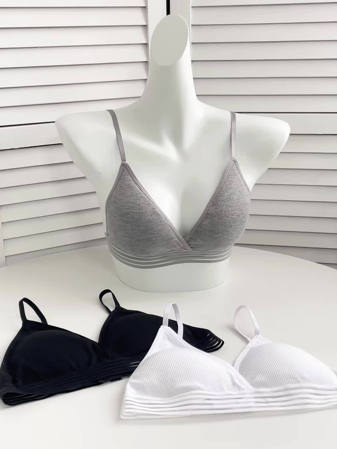 Ribbed Comfort Bralette – 3PC Set