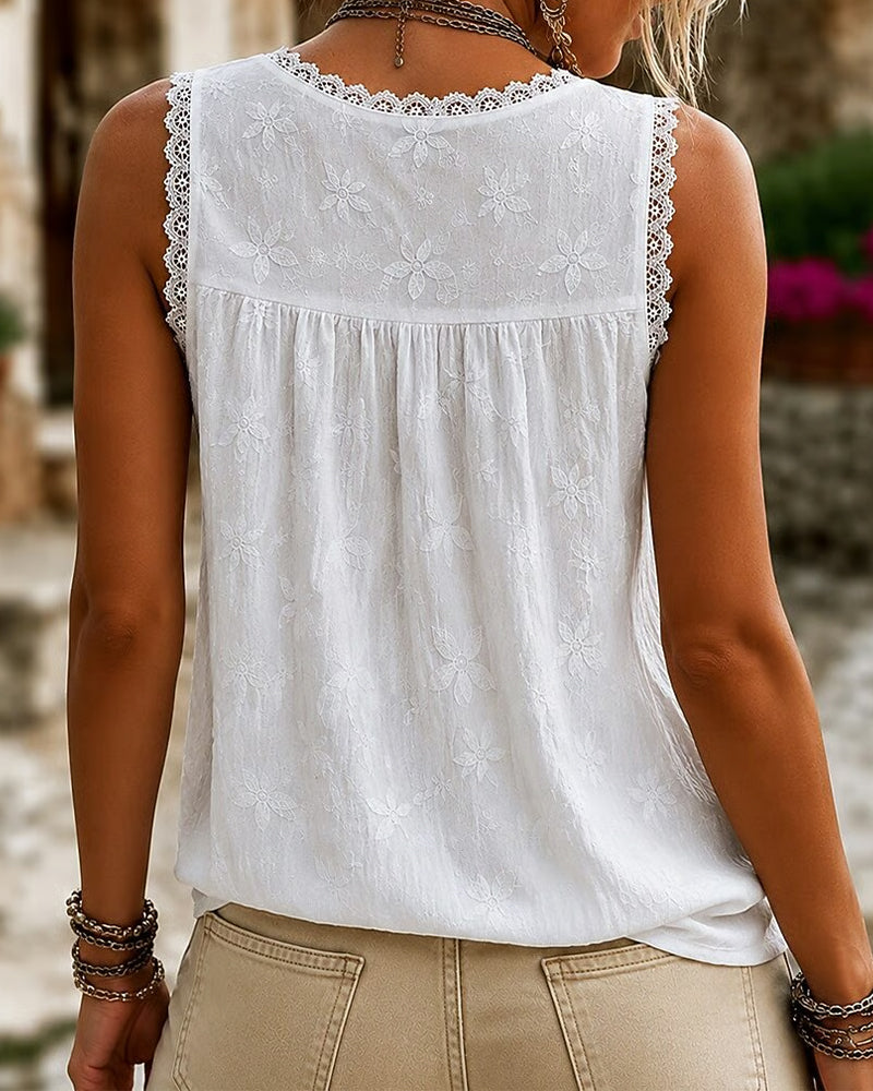 Elara Floral Lace Top