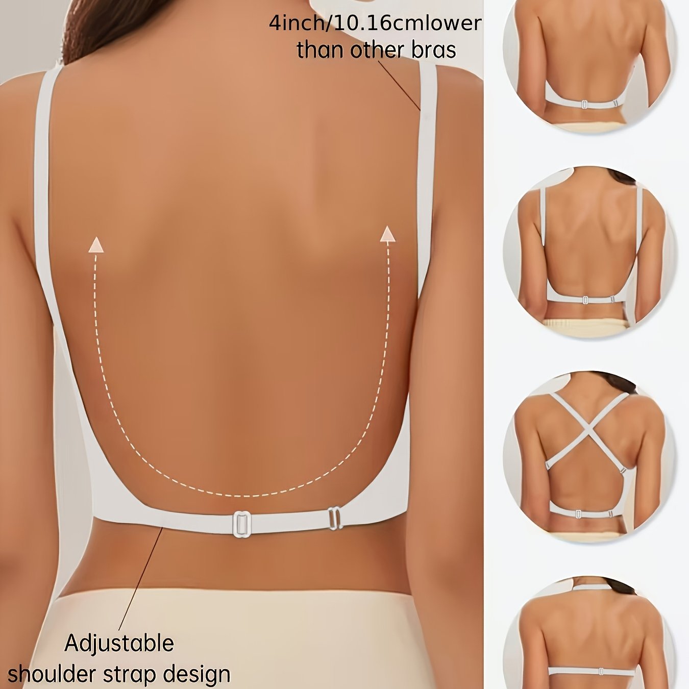 Seamless V-Neck Comfort Bra
