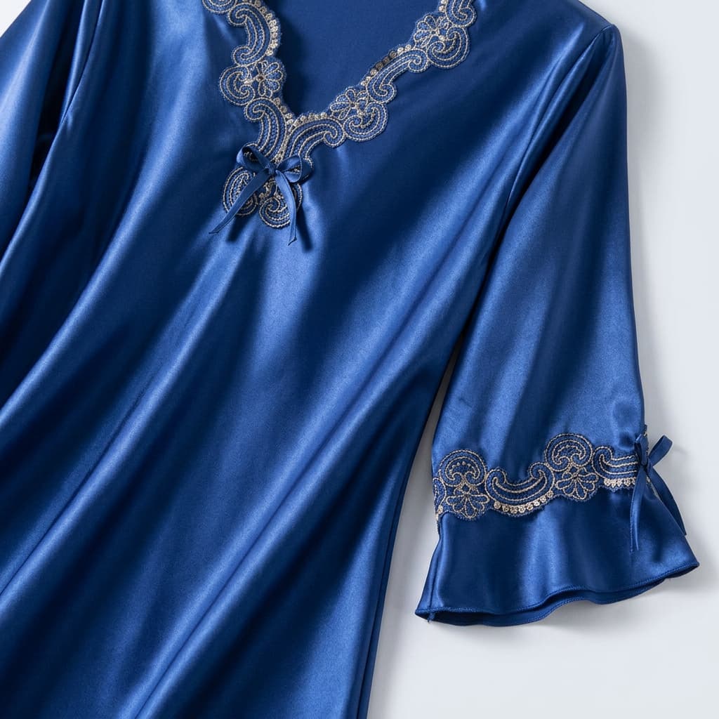 Aurelia Satin Lace Lounge Set