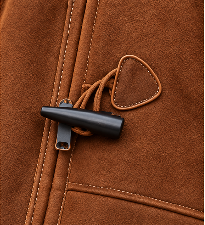 Aurelia Suede-Look Shearling Coat