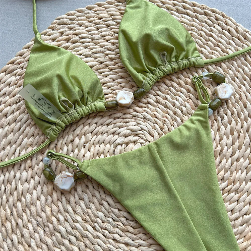 Beaded Charm Bikini