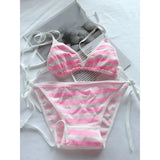 Lace-up Strap Bikini Set