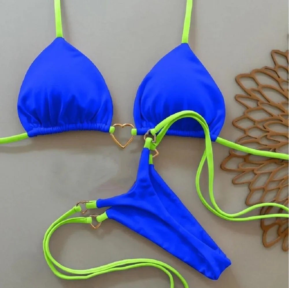 Amora Heart Detail Bikini Set