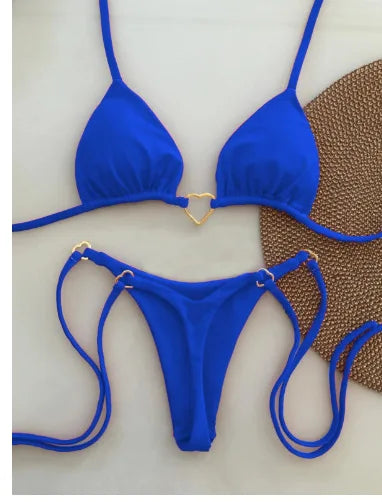 Amora Heart Detail Bikini Set