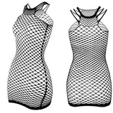 Women’s Fishnet Beach Cover-Up Dress – Stretchy & Stylish