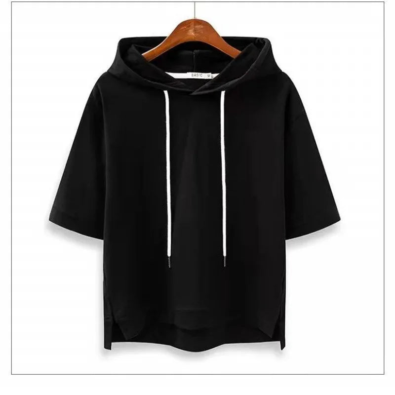 Elara Relaxed Short Sleeve Hoodie