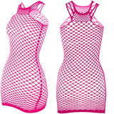 Women’s Fishnet Beach Cover-Up Dress – Stretchy & Stylish
