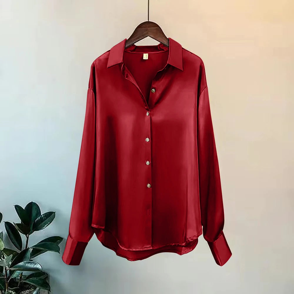 Aurelia Satin Blouse