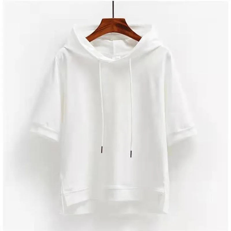 Elara Relaxed Short Sleeve Hoodie
