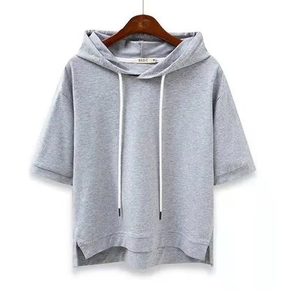 Elara Relaxed Short Sleeve Hoodie