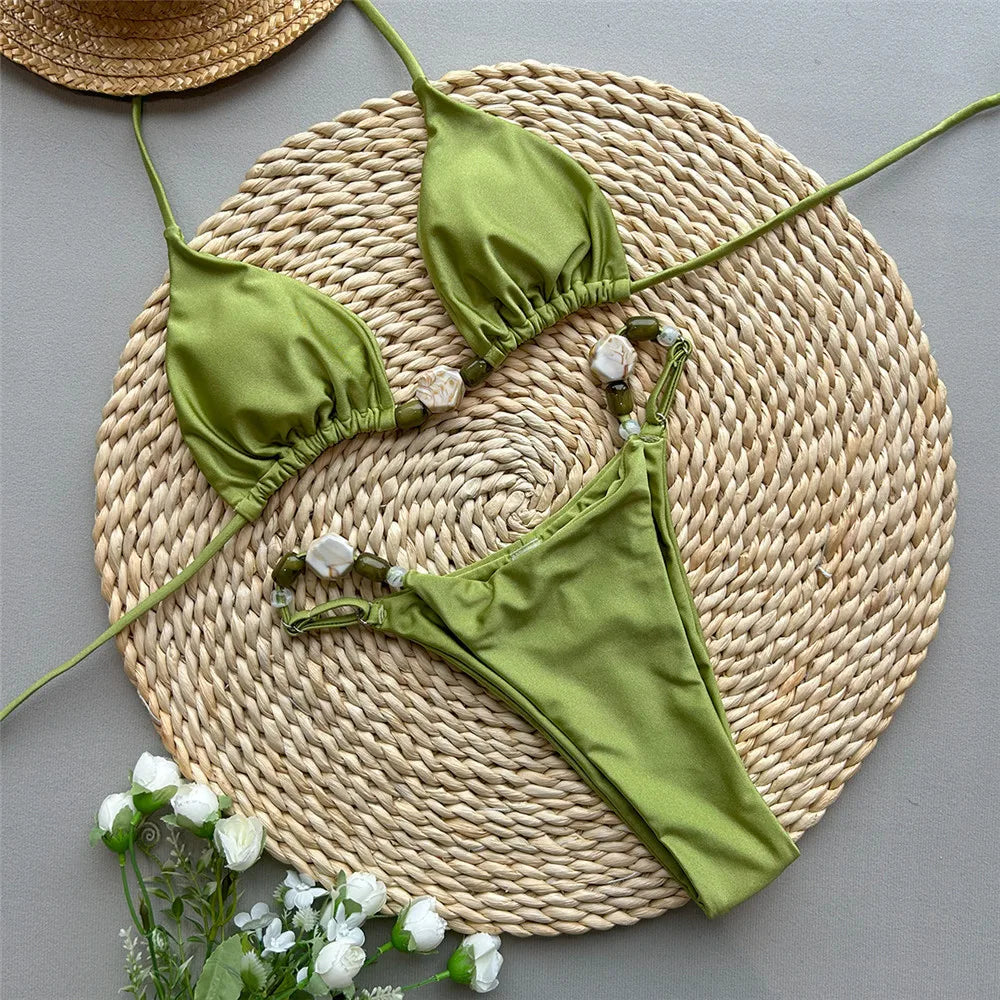 Beaded Charm Bikini
