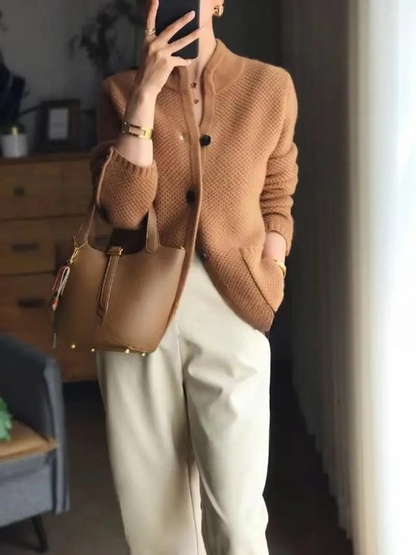Adela  Cashmere Button Cardigan