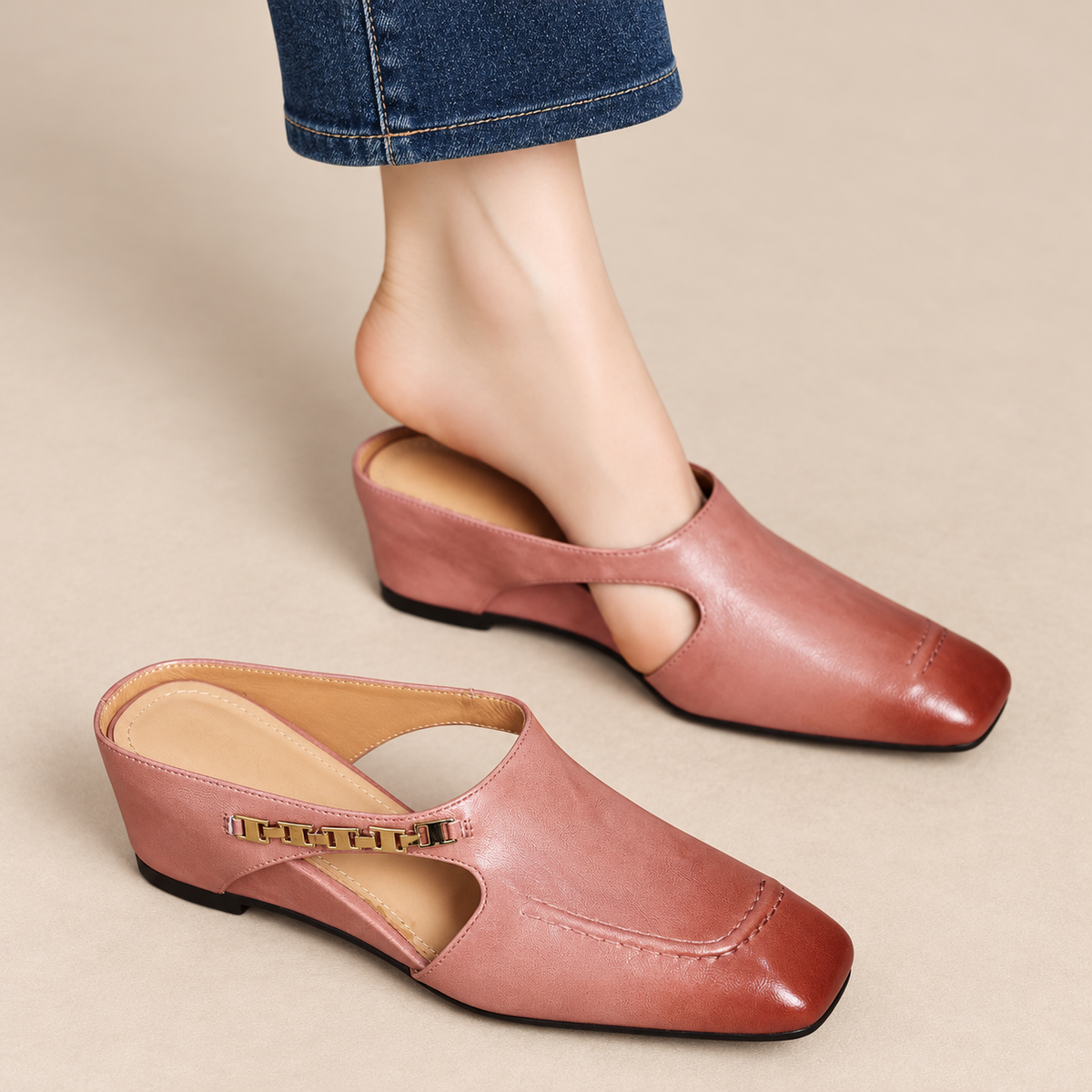 Etoile Luxe Leather Mules