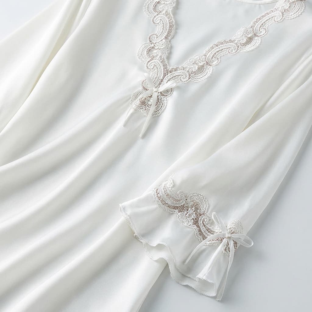 Aurelia Satin Lace Lounge Set