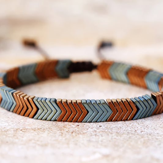 Terra Chevron Beaded Bracelet