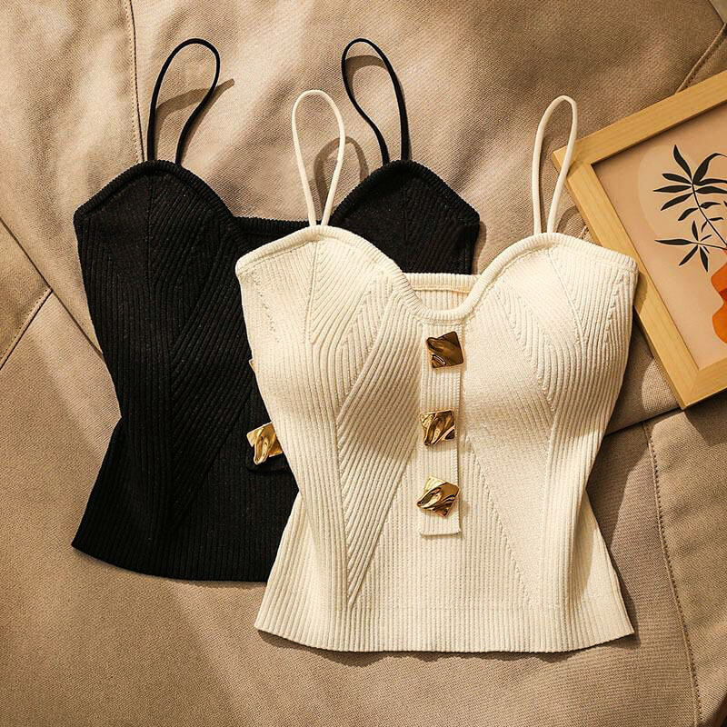 Elara Slim-Knit Cami
