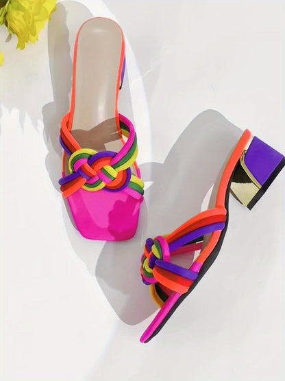Amelie Woven Block Heel