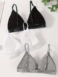 Ribbed Comfort Bralette – 3PC Set