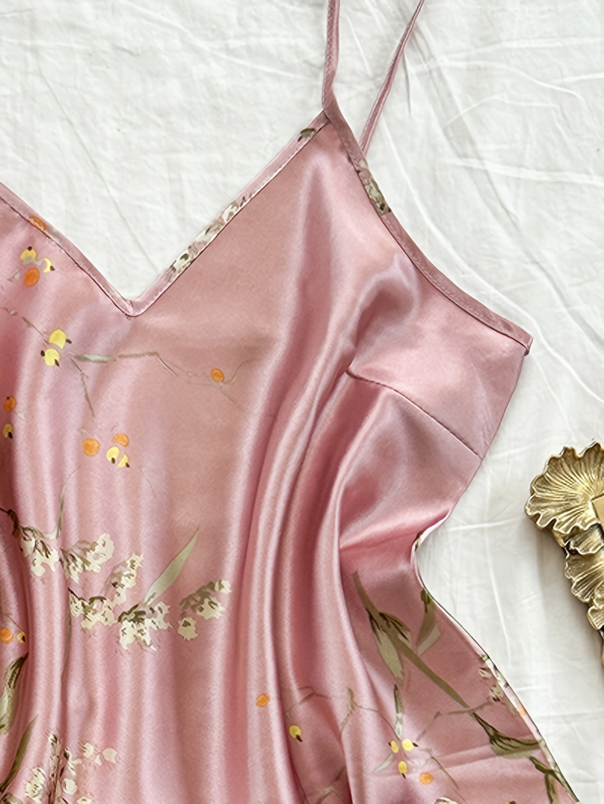 Noir Bloom Satin Set