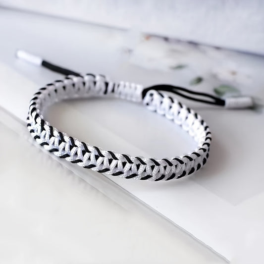 Noir Braided Cord Bracelet