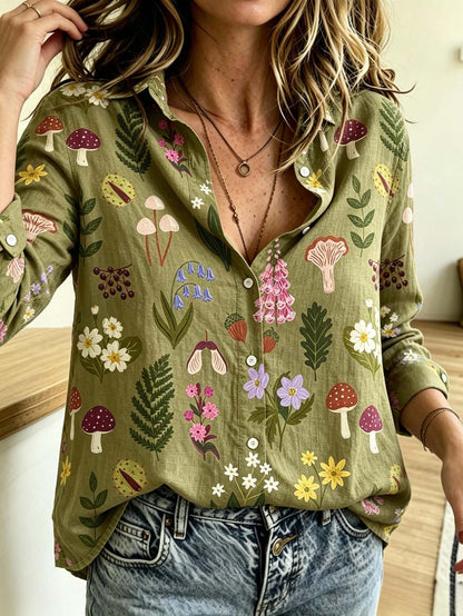 Willow Meadow Botanical Linen Shirt